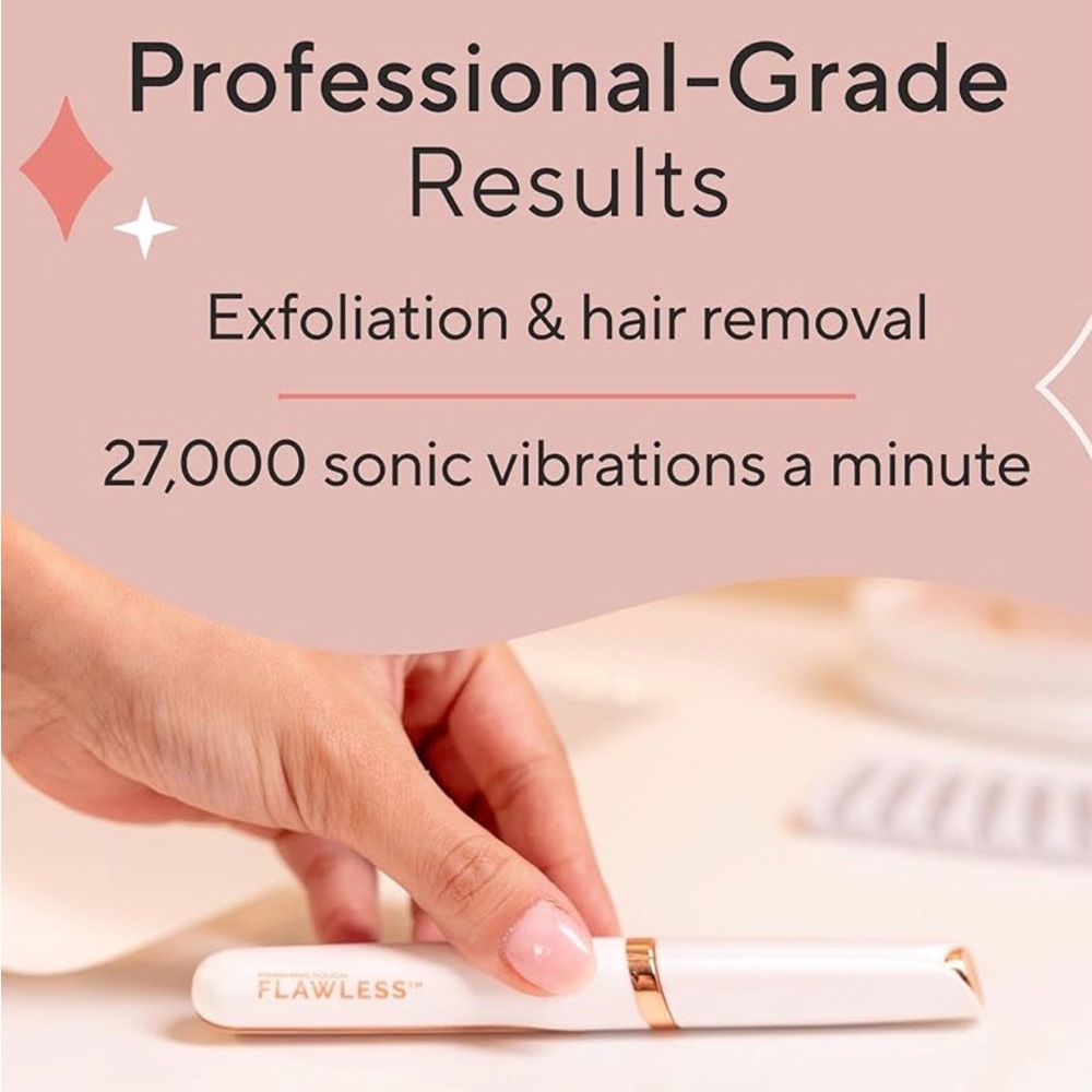 Finishing Touch Flawless Dermaplane Glo Sonic with 6 Replacement Blades - New - Picture 6 of 11